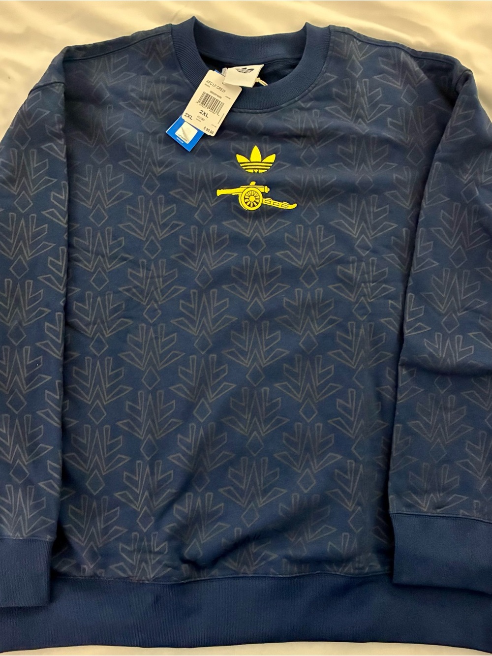 Adidas originals Arsenal FC lifestyler monogram crewneck men’s XXL